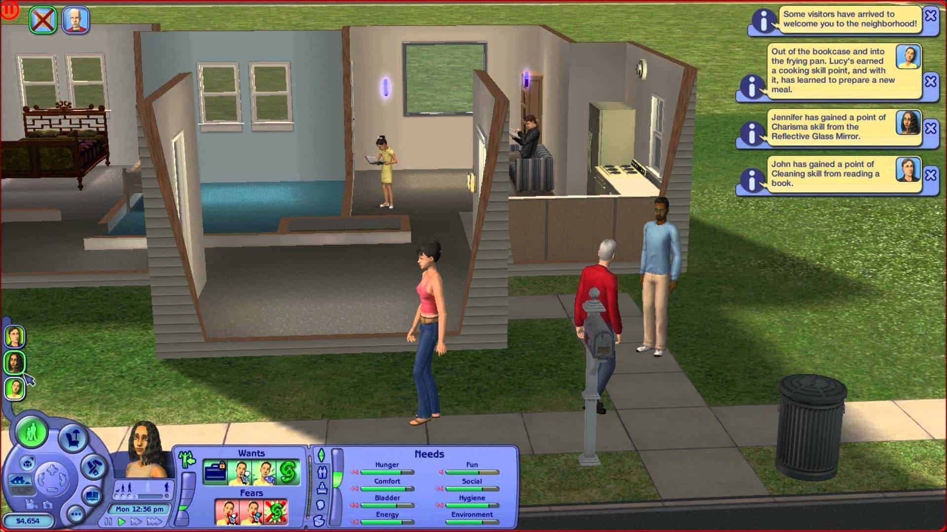Los Sims 2 - PC - Gameplay - Cosinando, bañandome y 